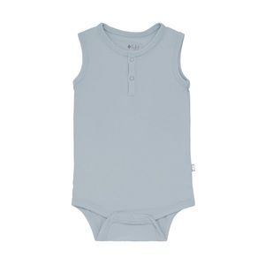 Kyte baby Sleeveless Bodysuit in Fog 6-12 months